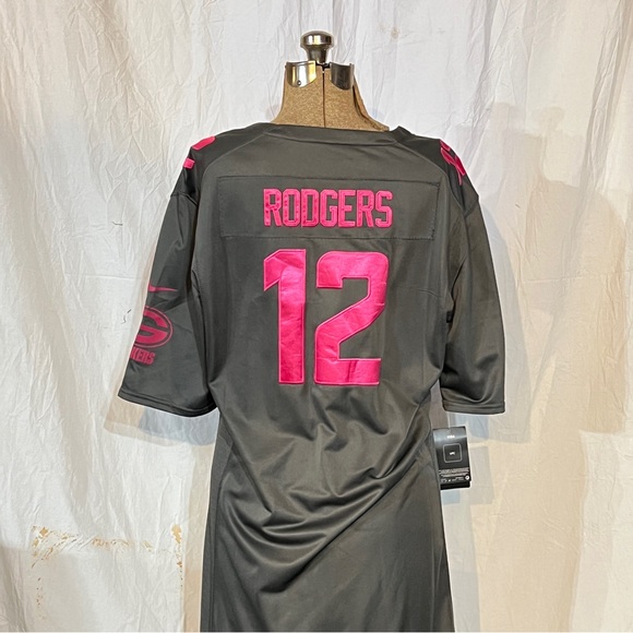 Nike NFL Players Ladies XXL Green Bay Packers Fan Dress Tunic Breast Cancer Pink - Picture 11 of 16